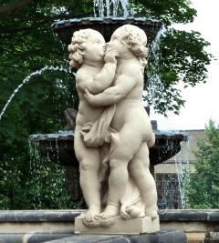 Zwinger palace cherubs statue