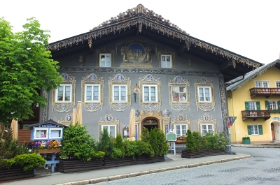 Garmisch-Partenkirchen traditional painted building