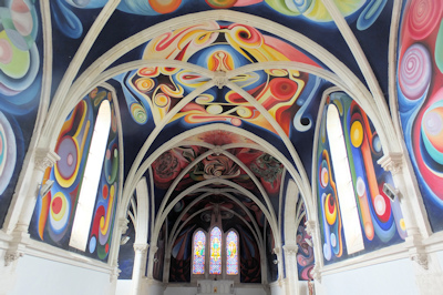 Church murals at Le Menoux