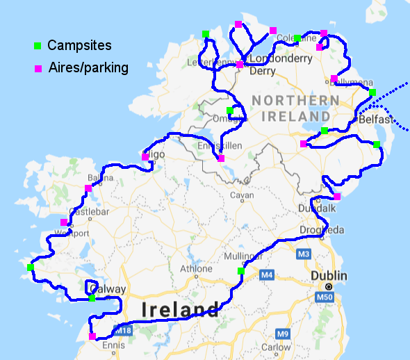 Ireland route