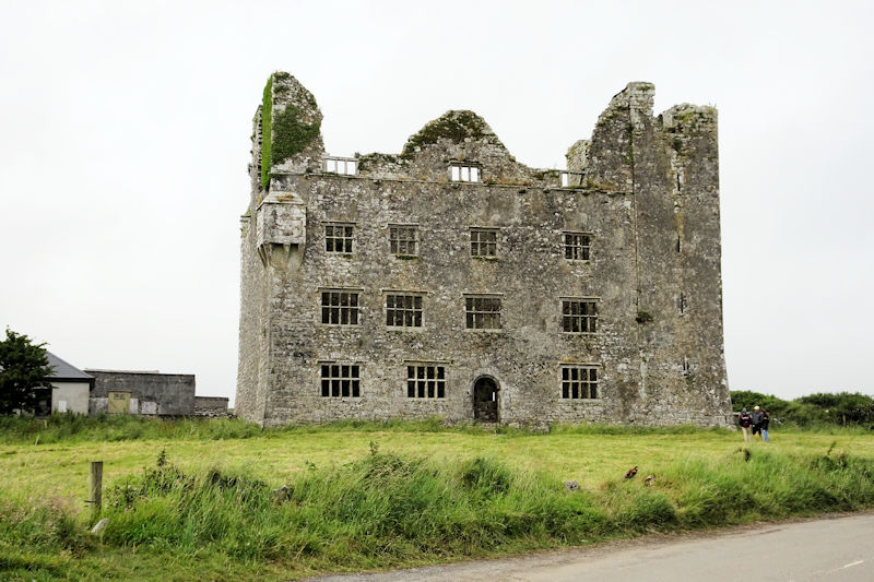 Leamanagh Castle ruin near Kilfenora