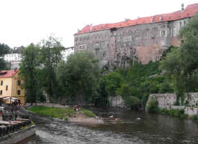 The castle and river at Cesky Krumlov