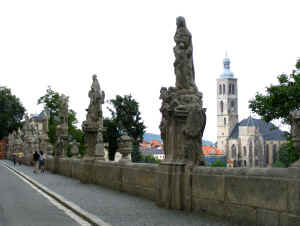 terrace and statues