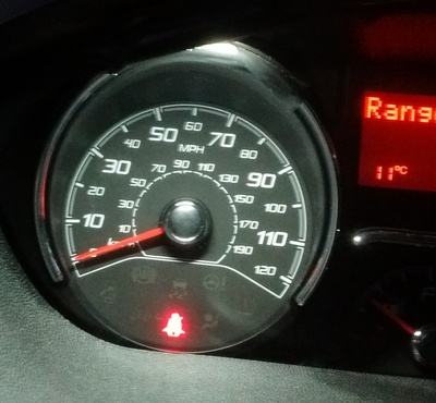 Fiat lit speedometer
