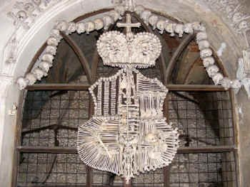 coat of arms made from bones