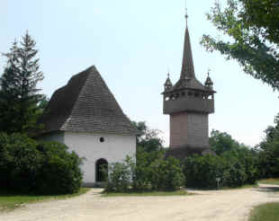 Skanzen museum old wooden church
